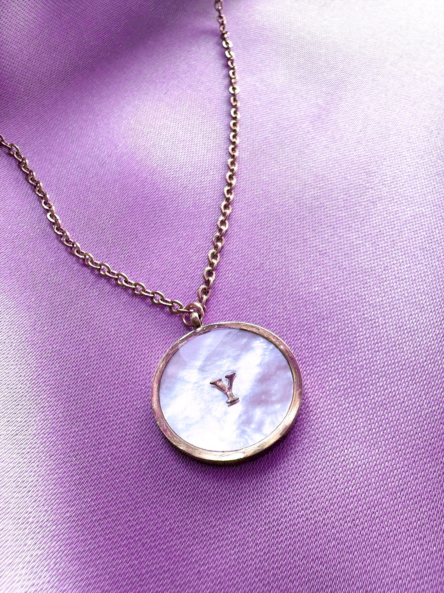 Signature Nacrée ❘ Collier en Acier Inoxydable