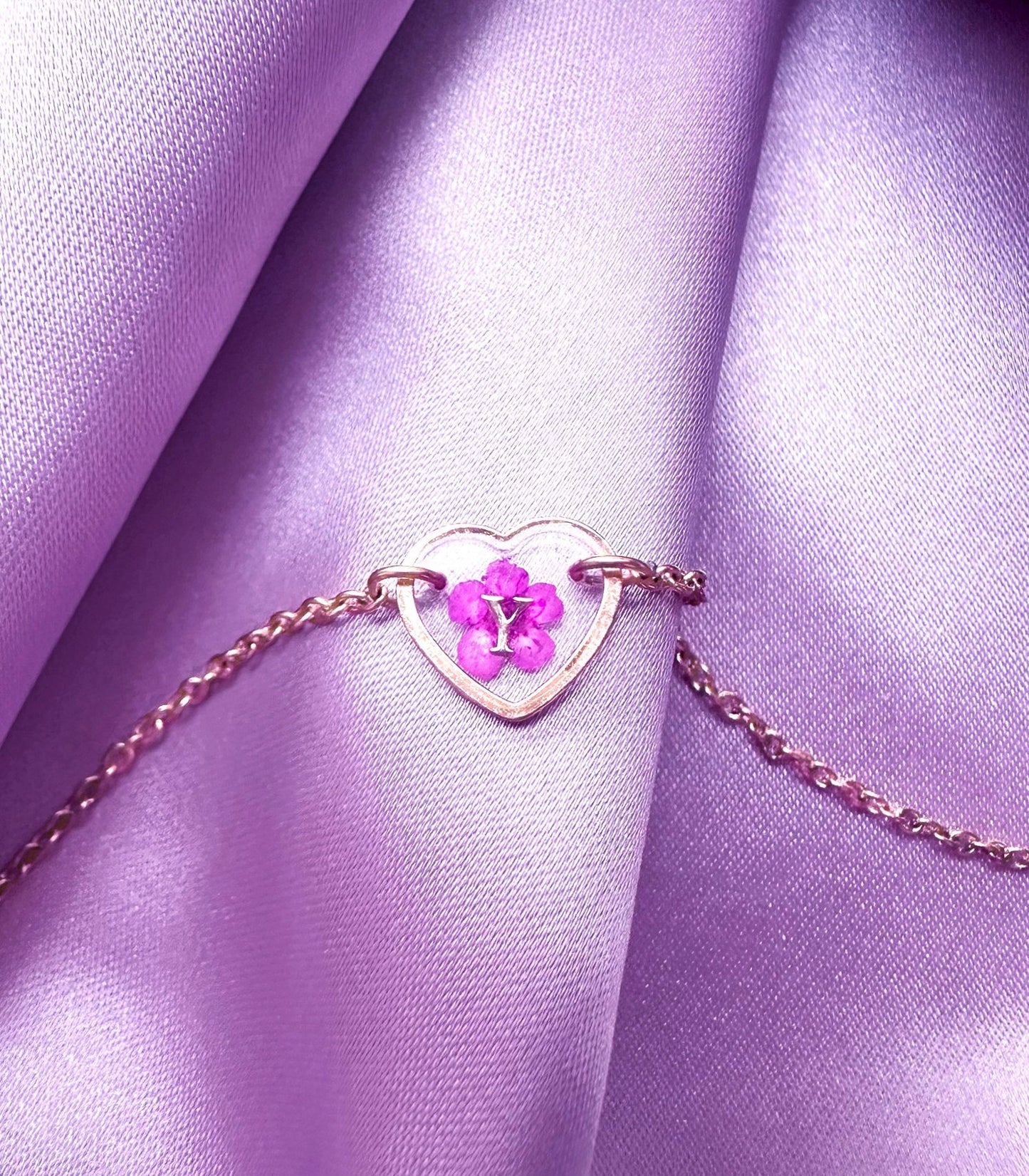 Cœur en Fleurs ❘ Bracelet en Acier Inoxydable