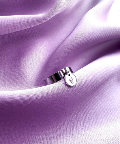 Lettre de Cœur ❘ Bague en Acier Inoxydable