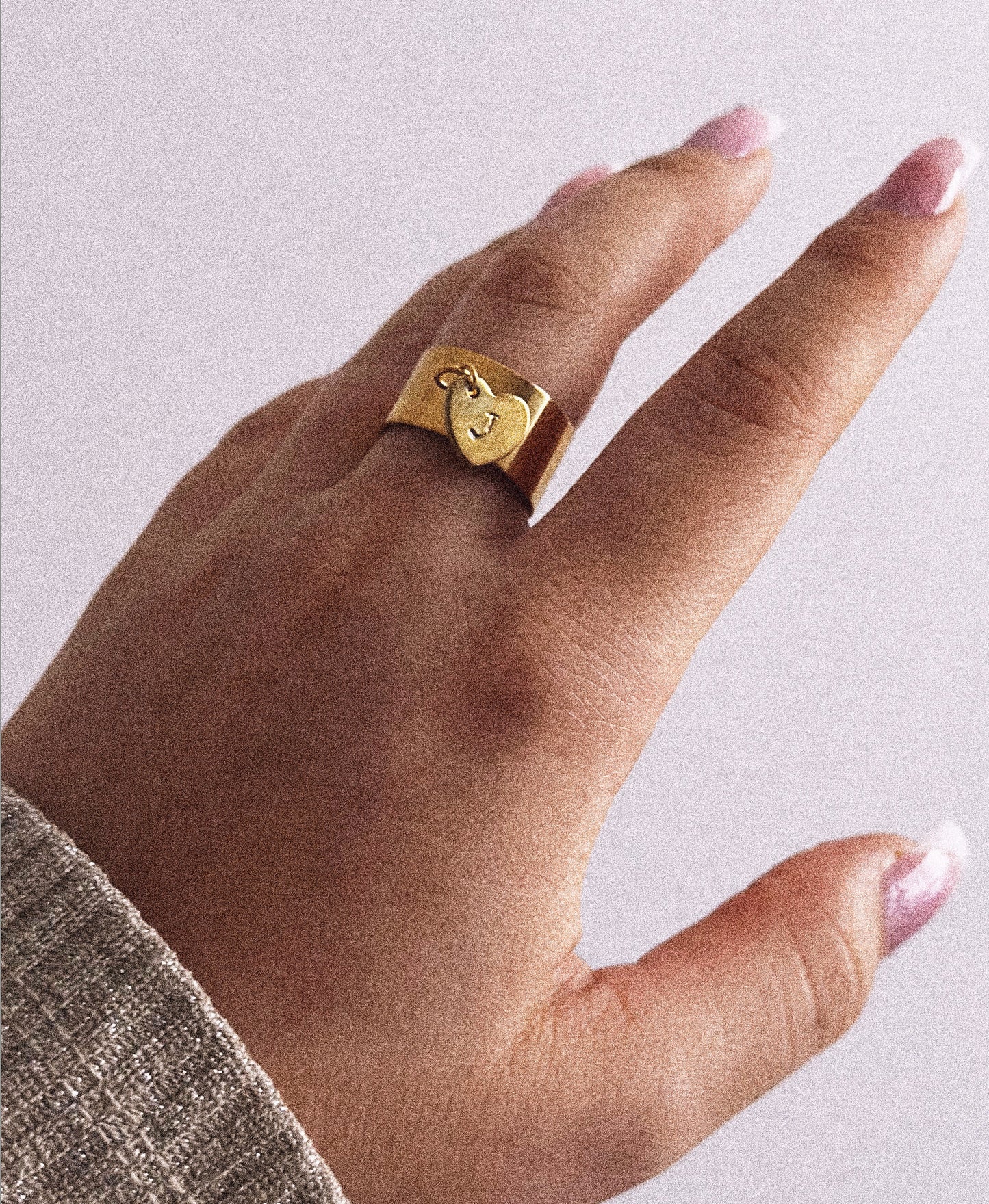 Moitié de mon Cœur ❘ Bague en Acier Inoxydable