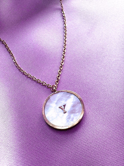 Signature Nacrée ❘ Collier en Acier Inoxydable